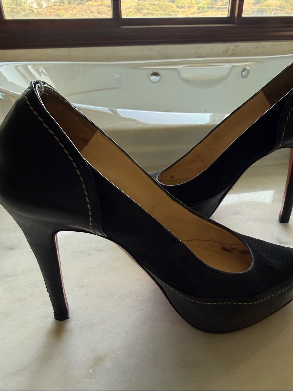 Christian Louboutin Black Platform Pumps EU 38.5